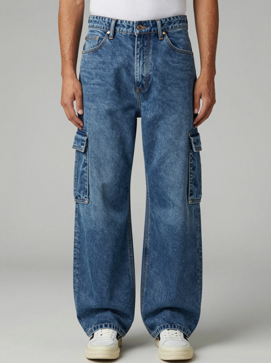 Men Cargo jeans model view